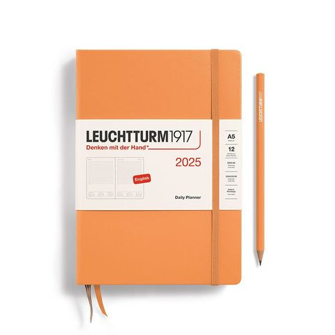 LEUCHTTURM1917 2025 DAILY PLANNER A5 APRICOT