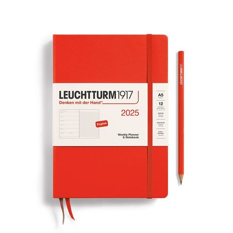 LEUCHTTURM1917 2025 WEEKLY PLANNER A5 LOBSTER