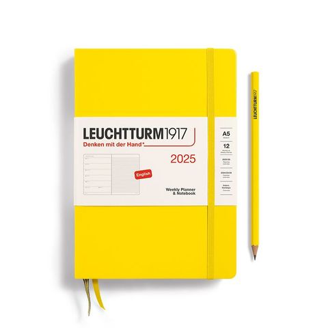 LEUCHTTURM1917 2025 WEEKLY PLANNER A5 LEMON