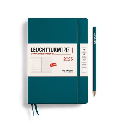 LEUCHTTURM1917 2025 WEEKLY PLANNER A5 PACIFIC GRN