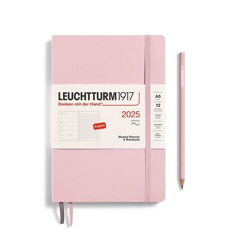 LEUCHTTURM1917 2025 WEEKLY PLANNER A5 S/C POWDER