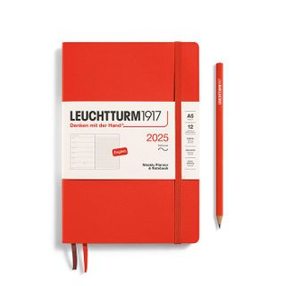 LEUCHTTURM1917 2025 WEEKLY PLANNER A5 S/C LOBSTER