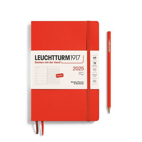 LEUCHTTURM1917 2025 WEEKLY PLANNER A5 S/C LOBSTER