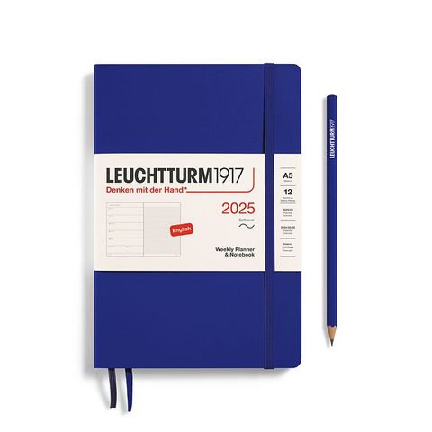 LEUCHTTURM1917 2025 WEEKLY PLANNER A5 S/C INK