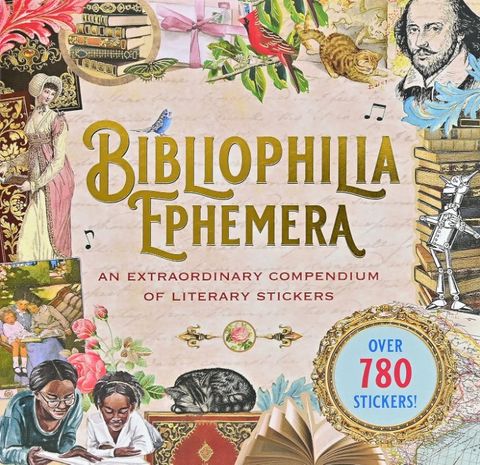 BIBLIOPHELIA EPHEMERA STICKER BOOK