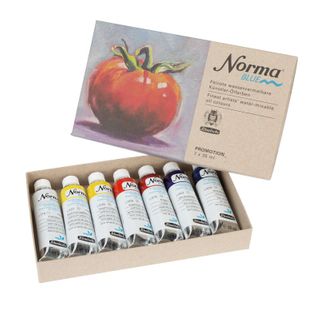 SCHMINCKE NORMA BLUE WATERMIXABLE OIL SET 7 X 35ML