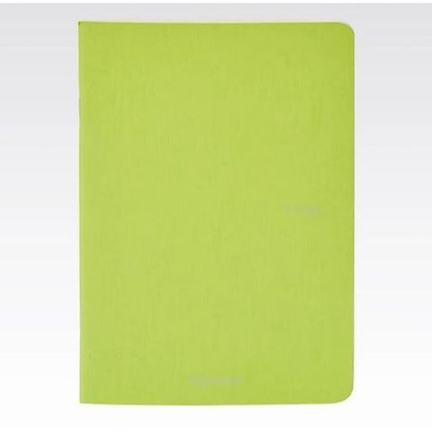 FABRIANO ECOQUA STAPLED NOTEBOOK A5 PLAIN LIME