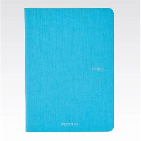 FABRIANO ECOQUA STAPLED NOTEBOOK A5 PLAIN TURQUOIS