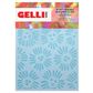 GELLI STENCIL 5" X 7" ABSTRACT FLOWER DESIGN