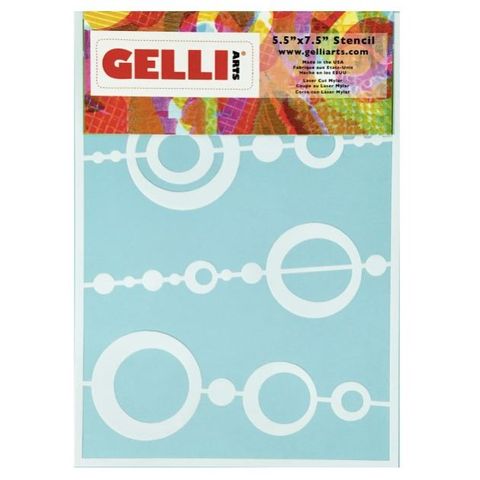 GELLI STENCIL 5" X 7" BEADS DESIGN