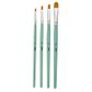 PEBEO 4 SHORT BRUSH SET FILBERT YELLOW POLYAMIDE