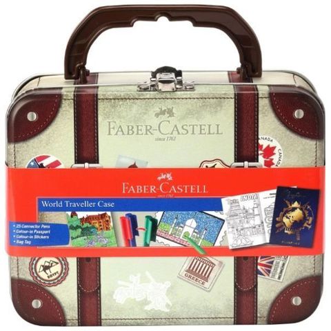 FABER CONNECTOR PEN WORLD TRAVELLER CASE TIN 30