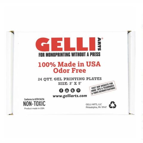 GELLI PRINTING CLASS PACK (24) 3"X5"