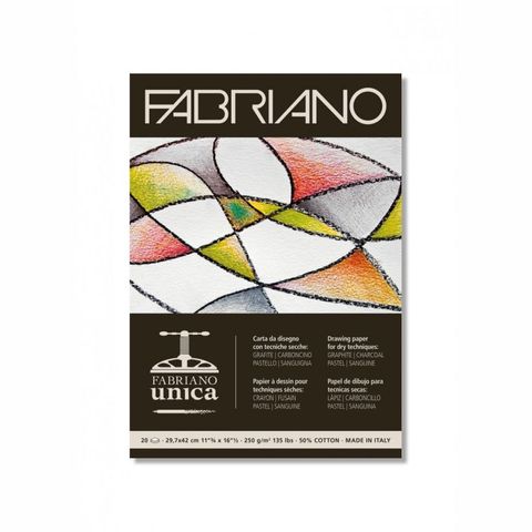 FABRIANO UNICA WHITE 250G A3 PAD (20)