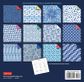 ORIGAMI PAPER BLUE WHITE 21CM 100 SHEETS