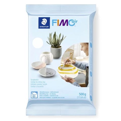 FIMO AIR-DRY MODELLING CLAY WHITE 500G