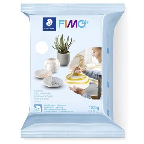 FIMO AIR-DRY MODELLING CLAY WHITE 1KG