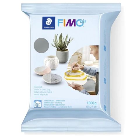 FIMO AIR-DRY MODELLING CLAY GREY 1KG