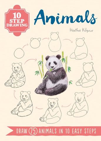 10 STEP DRAWING ANIMALS