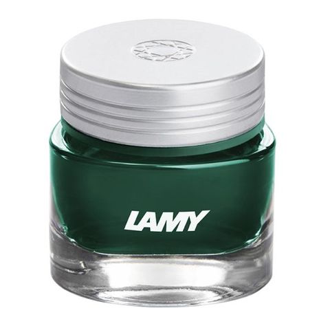 LAMY T53 CRYSTAL INK BOTTLE 30ML PERIDOT DARK GRN