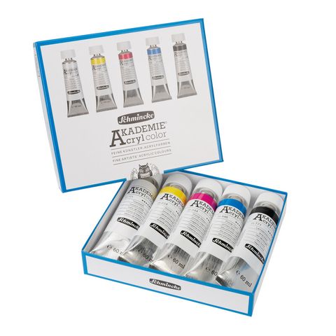 SCHMINCKE AKADEMIE ACRYL SET 5 X 60ML