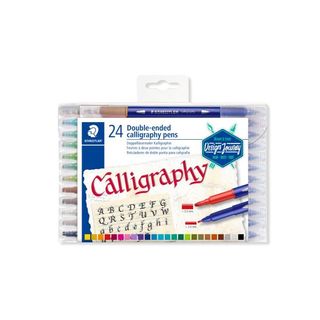 STAEDTLER CALLIGRAPHY DOUBLE-ENDED PEN SET 24