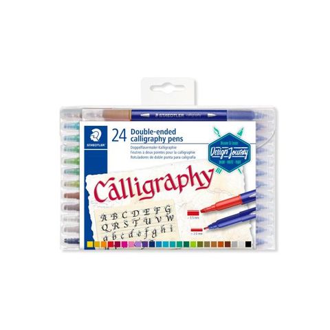 STAEDTLER CALLIGRAPHY DOUBLE-ENDED PEN SET 24