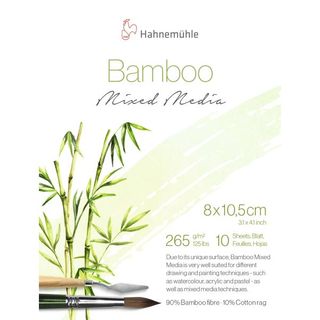HAHNEMUHLE BAMBOO 265G MIXED MEDIA BLOCK 8X10CM