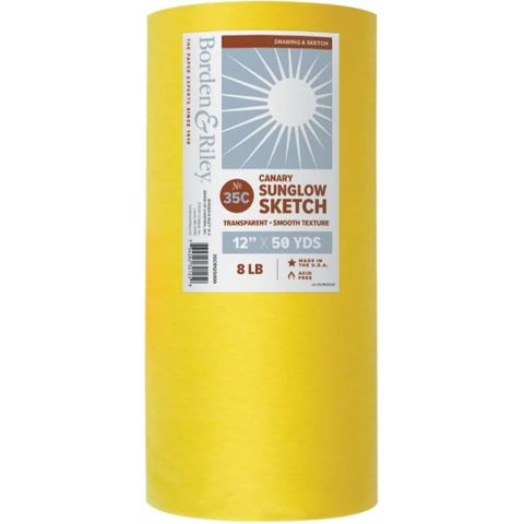 SUN-GLO YELLOW TRACING PAPER 12"X 50YD ROLL