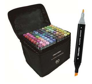 AUREUO ALCOHOL TWIN TIP MARKER SET 80PC
