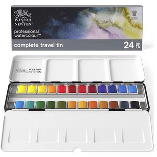 W&N PROFESSIONAL WATERCOLOUR COMPLETE TRAVEL SET24