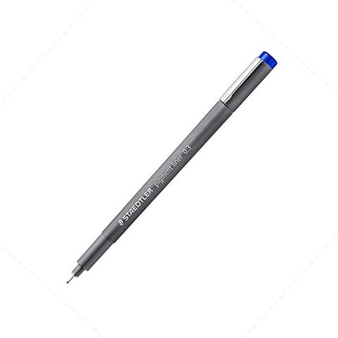 STAEDTLER PIGMENT LINER BLUE 0.3MM