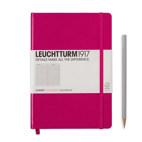 LEUCHTTURM1917 NOTEBOOK A5 SQUARED BERRY