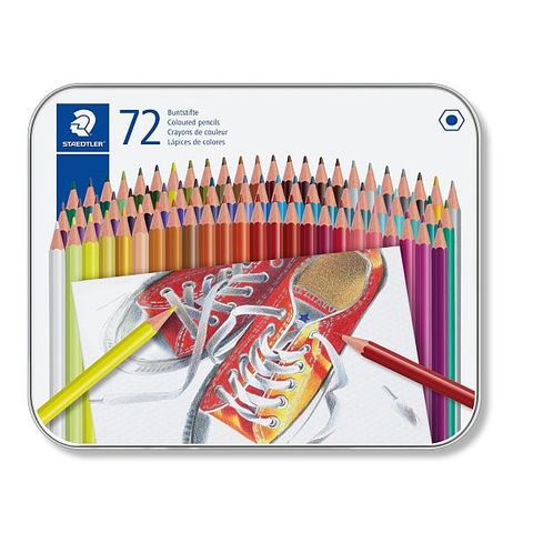 STAEDTLER COLOUR PENCIL TIN SET 72