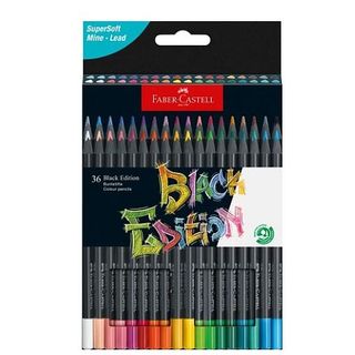 FABER CASTELL BLACK EDITION PENCILS SET 36