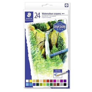 STAEDTLER DESIGN JOURNEY WATERCOLOUR CRAYONS PKT24