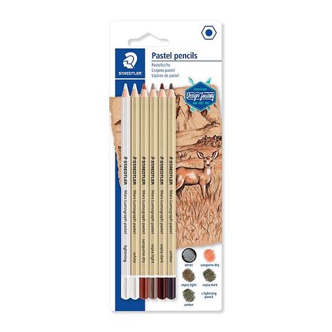 STAEDTLER LUMOGRAPH PASTEL PENCIL SET 6