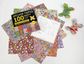 ORIGAMI PAPER BRIGHT FLOWERS 15CM 100 SHEETS