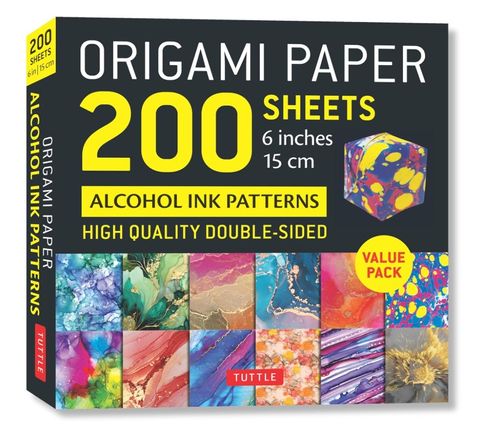 ORIGAMI PAPER ALCOHOL INK 15CM 200 SHEETS