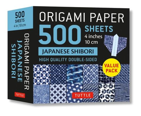 ORIGAMI PAPER 500 SHEETS JAPANESE SHIBORI 10CM