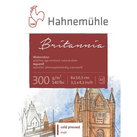 HAHNEMUHLE BRITANNIA MATT 300G W/C BLOCK 8X10CM
