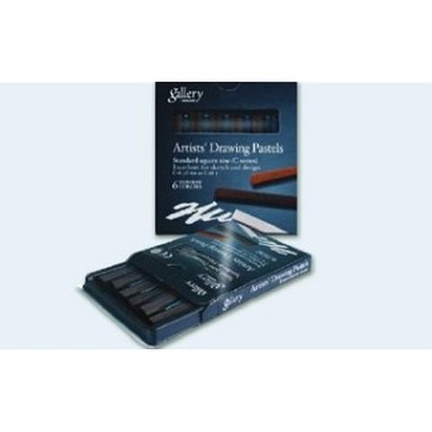 MUNGYO GALLERY DRAWING PASTELS BLACK PKT6