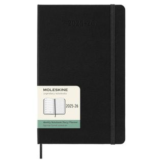 MOLESKINE18M DIARY WEEKLY LARGE HARD/C BLACK 25-26