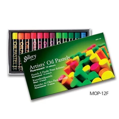 MUNGYO GALLERY OIL PASTEL FLUORESCENT SET 12