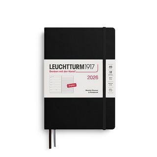 LEUCHTTURM1917 2026 WEEKLY PLANNER A5 BLACK