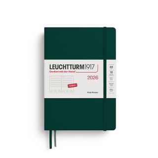 LEUCHTTURM1917 2026 DAILY PLANNER A5 FOREST GREEN