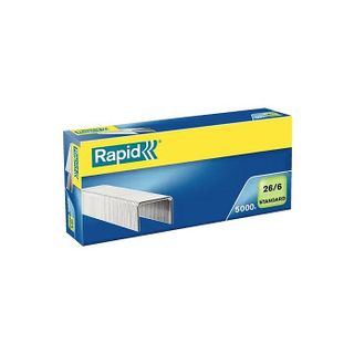 RAPID STAPLES STANDARD 26/6 PKT 5000