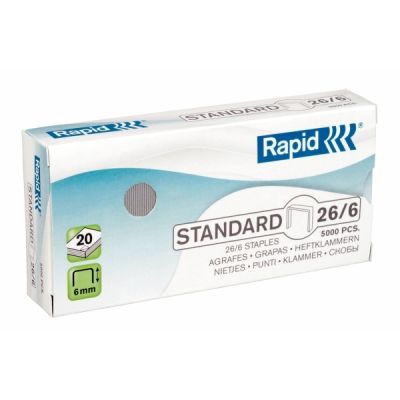 RAPID STAPLES 26/6 PKT 5000