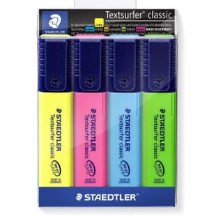 STAEDTLER TEXTSURFER CLASSIC HIGHLIGHTERS SET 4