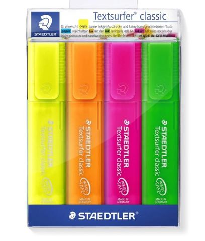 STAEDTLER TEXTSURFER CLASSIC HIGHLIGHTERS ICE SET4